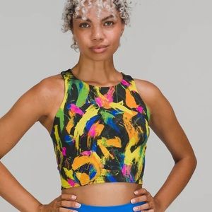 Lululemon multi color crop top/sports bra